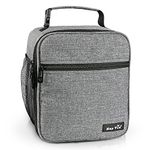 Hap Tim Lunch Bag for Men, Insulated Lunch Box for Men & Women,Boite a Lunch Homme, Suitable ​for Work, Grey(CA18654-G)