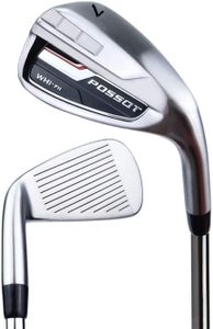 POSSOT Golf Irons Individual, Golf Iron Set for Men (5,6,7,8,9,PW,AW,SW) Right Handed with Regular Flex Steel Shaft, WHI-711 7