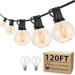 120FT Outdoor String Lights, Waterp