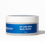 Be Bodywise 4% AHA BHA Shea Body Butter | 200g | With 48 hours of Intense Moisturization | For smooth and radiant skin