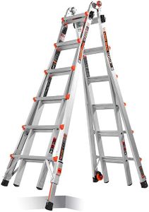Little Giant Leveler Model 26 Telescopic Ladder with Ratchet Levellers 1.85m-7.0m
