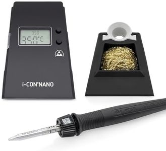 ERSA i-CON Nano MK2 ESD Soldering Station 80 Watt 150-450°C Digital Soldering Station with Feather-Light and Ergonomic i-Tool Nano MK2 Soldering Iron with Tip 'N Turn Change + 1.6 mm Soldering Tip