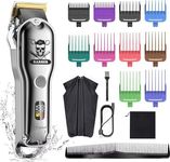 Hatteker Hair Cutting Kit Pro Hair Clippers for Men Professional Barber Clippers IPX7 Waterproof Cordless Beard/Hair Trimmer