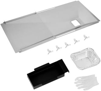 Universal Grease Tray with Catch Pan for Nexgrill 720-0888s 720-0888, Charbroil, Dynaglo, Kenmore, BHG, Grill Master, Backyard, Uniflame, Expert Gas Grill, Drip Pan for 3/4/5/6 Burner Gas Grill Models