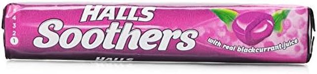 Halls Soothers Blackcurrant Cough Drops Sweets (20 Rolls)