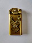 WBD Butane Jet Flame Harley Davidson Eagle Cigarette Lighter (Gold)