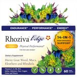 Horny Goat Weed Supplement for Men & Women - Maca, Rhodiola Rosea, Siberian Ginseng, Vitamin E & B Complex for Stamina, Vitality, Energy, Emotional Wellness & Physical Performance – 60 Count (1 Pack)
