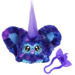 Furby Furblets Star-Lee Mini Friend, 45+ Sounds & Music, Speaks Only Furbish, Electronic Plush Toys for 6 Year Olds & Up, Dark Blue