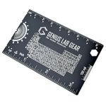 The Pocket Scientist - Metal Science Ruler Scale, Stocking Stuffers Gadget Mini Multitool, Unique Techie/Geeks/Nerds STEM College Student Gift, 3 Inch Metric Imperial Small Tool - by Genius Lab Gear