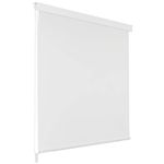 vidaXL Shower Curtain Roller Blind - 80x240cm White Bathroom Accessory, Water Resistant EVA Material, Easy Mount Design