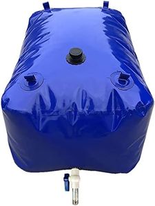 GaeaAuto Portable 100 Gallon Water Tank Collapsible Storage Container Bag Bladder Bob 400L with Valve for Camping RV Drought-Resistant Fire-Fighting Agricultural Outdoor Construction Watering