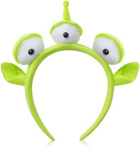 Three-eyed Alien Monster Toy Headband Cute Plush Headband Headwear for Themed Party Girls and Kids (1 Pcs)