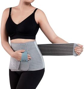 Mamaway Bamboo Postpartum Belly Band, Girdle for Postnatal, Adjustable Post Pregnancy Belly Wrap, C-section Recovery Girdle, Abdominal Binder, Waist/Pelvis Belt for Tummy Support & Back Pain Relief