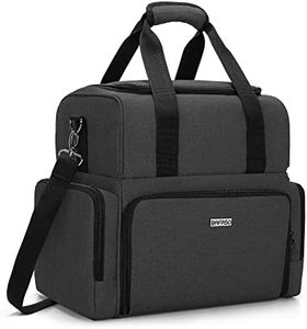 BAFASO Trousse de Maquillage de Voyage à 2 Couches, Sac de Maquillage avec 3 Étuis Amovibles, Sac à Cosmétiques (Sac Seulement), Noir