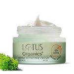 Lotus Organics+ Divine Nutritive Cream | For Skin Repairing & Nourishment | SPF 20 Moisturiser | Sulphate & Paraben Free | All Skin Types | 50g