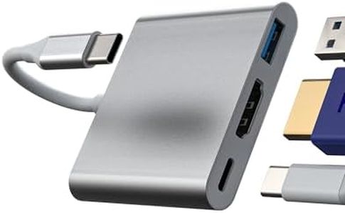 Cable USB C a HDMI Tipo C OTG 3 en 1 4k Displayport Hub para Apple iPhone15 Pro MAX Plus para iPad Mac Mini Compatible con Samsung Splitter Thunderbolt Jack Alargador Conector Cargador Monitor Cabo