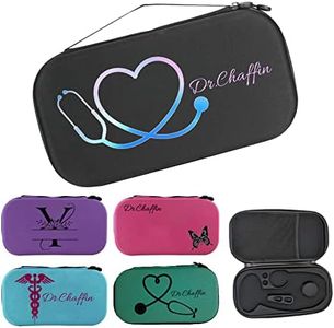 Personalized Stethoscope Case Custom Name Nurse Stethoscope Hard Carrying Lightweight Storage with Mesh Pocket Gift for RN, Doctor,Medical Assistant