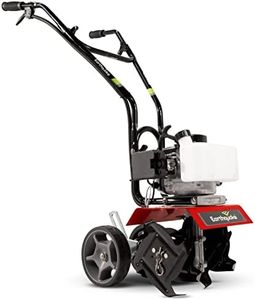 Earthquake 31635 MC33 Mini Tiller Cultivator, Powerful 33cc 2-Cycle Viper Engine, Gear Drive Transmission, Height Adjustable Wheels, 5 Year Warranty,Red