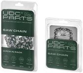 UDC Parts 10 Inch Chainsaw Chain - 4 Pack (3+1), 3/8" Pitch, 043 Gauge, 40 DL, Replace R40, For Ryobi Cordless Pole Saw 18v chainsaw TP26, TP30, P540 - P547, CS1800 S20500, Makita Craftsman and More