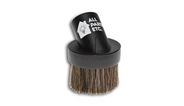 ALL PARTS ETC. Horse Hair Vacuum Attachment 1.25" Round Dust Brush, 1-1/4 Vacuum Dusting Brush, Duster Sweeper Hair Bristle Brush Compatible with Shop Vac, Oreck, Hoover and Other Central Vacs