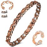 Cigmag Lymphatic Drainage Copper for Women Ultra Strength Magnet 99% Pure Copper with Adjustable Tool & Gift Box (Fishtail)