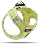 Tailpetz Extra Small Dog Harness Green, Adjustable Step in No Pull Harness for Small Dogs, Reflective Puppy Harness for Puppy Training, Boy Girl Dog Vest Harness (Olive Green, XS)