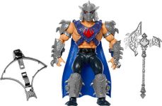 Masters of the Universe Origins Turtles of Grayskull Shredder Action Figure Toy, 16 Articulations, TMNT & MOTU Crossover Villain, HTH10