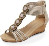 WOJWSKI Wedges for Women Sandals Bo