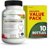 PureDentum for Gums and Teeth Health & Fresh Breath - 40 Billion CFU Advanced Oral Probiotics for Mouth Bad Breath, Capsule Supplement (10)