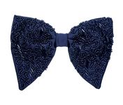 KRAWATTE Men’s Pre-Tied Designer Micro Silk Butterfly Bow Tie (DB-23)