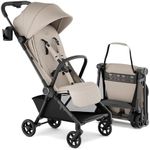 Mompush Nexis Carbon Travel Stroller, Ultra-Lightweight 11.5 lbs, Compact & Airplane Carry-On Approved, One-Second Auto-Fold, One-Hand Full Recline, from Birth to 50 lbs, JPMA Certified