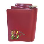 Klassek Alphabet Letter Personalised Initial Butterflies Flowers Woman Purse 7 Colours Brand Real Animal Leather RFID Text Accessory Gift