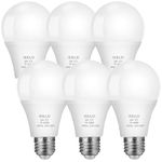 OUKAJO E27 Screw Led Bulb,60w Equivalent,Warm White 3000K 7W, 660 Lumen, Large Screw in Light Bulb, Energy Saving Light Bulb, Non Dimmable, 6 Pack