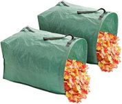 Westspark 2-Pack Garden Leaf Collector with Reinforced Handles, Flat Reusable Yard Waste Collector, Gardening Debris Yard Bags Leaf Collectors