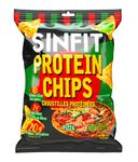 SinFit Protein Chips, 20g Protein/Bag, 50g-Bag, High Fiber, Low Carb, Gluten Free, Pizza 7/box