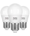 Vanke E27 Screw LED Bulb Warm White 2700K, 40W Equilavent, 6W Screw Golf Ball Light Bulbs, 470 Lumen, 3-Pack, Non-Dimmable