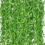 BELLE VOUS 50 Pack Fake Faux Silk Artificial Greenery Leaves Hanging Garland Plant Vines - 1.79 Meters / 5.9 Feet - Garden Wall Vine Strands for Wedding Arch and Backdrop, Party, Home and Kitchen