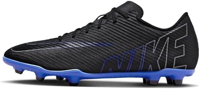 Nike Homme Vapor 15 Club FG/MG Chaussure de Football, Black/Chrome/Hyper R, 43 EU