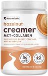 NativePath Keto Coffee Creamer Powder Hazelnut — Keto-Friendly, Non-Dairy & Low Sugar Creamer. Made with Grass-fed Collagen Protein Powder, MCT Oil & Monk Fruit. Soy & Gluten Free (7.6OZ)