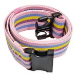 LAMBOX Walking Transfer Gait Belt 60 inch with Quick Release Buckle for Caregiver Therapist (Rainbow)