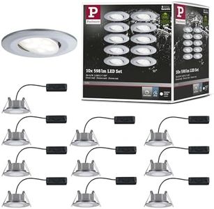 Paulmann 99925 Einbauleuchte LED Calla rund 10x6,5W Chrom matt schwenkbar
