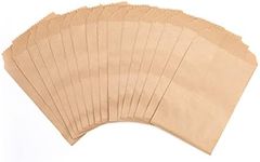 100-pack 6x8 Inches Natural Kraft Paper Bags for Bakery Cookies Treats Snacks Sandwiches Popcorn Small Gift bag