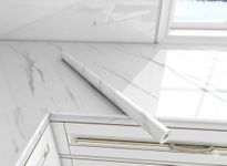 VKR Removable Peel & Stick Vinyl Wallpaper | Waterproof Self Adhesive Sheet for Kitchen Countertops, Tables, Cabinets, Drawers & Furniture Renovation (White Marbal, Pack of 1)
