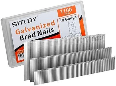 SITLDY 18 Gauge Galvanized Brad Nails 1100-Pack (3/4"-400, 1-1/4"-400, 2"-300 Pcs), Assorted Size Project Pack, for Pneumatic, Electric Brad Nailers