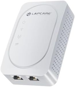 LAPCARE 300Mbps Wi-Fi Range Extender with Dual LAN Ports | High-Speed 2.4GHz Signal Booster for Home & Office | WPS Setup, Wide Compatibility, Reliable Coverage (LRE-602)