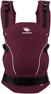 manduca FIRST Porte-bébé > < Porte-bébé ergonomique & physiologique, Rallonge dorsale & Réducteur de siège, coton bio, pour bébés & enfants (3,5-20kg) (Berry)