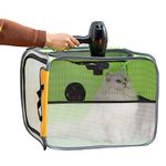 Cat Drying Box | Waterproof, Anti-Hair Flying | Portable Foldable Dog Drying Room | Drying Crate Cage for Small Medium and Large Dogs (Apple Green)