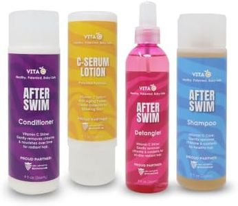 Vita C® After Swim™ Ultimate Vitamin C Rescue Bundle - Shampoo, Conditioner, Lotion & Detangler | Neutralizes Chlorine, Repairs Damage, Hydrates, Brightens & Detangles Hair | Complete 4-Piece Kit