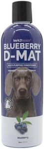 Bark2Basics Blueberry D-Mat Dog Conditioner, 16 oz - Natural Ingredients, Multi-Purpose, Static Eliminating, Loosens Tough Mats and Tangles, Aids in deShedding