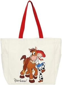 Toy Story Jessie & Bullseye Yee-Haw White 15” Adult Tote Bag